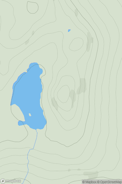 Thumbnail image for Am Meallan [Scourie to Lairg] showing contour plot for surrounding peak